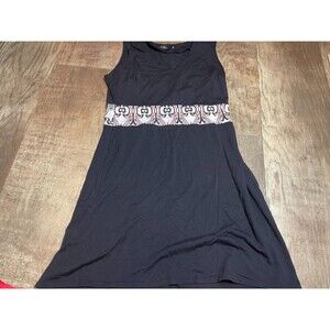 4 Laces Dress Womens Medium M Black Sleeveless